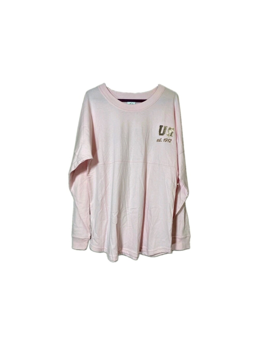 Universal Studios Rose Gold Sequin “Spirit Jersey” Size Large